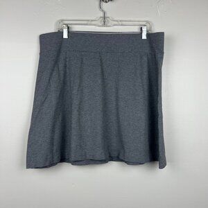 J Jill Women's Gray Ponte Short A Line Skirt Size Large